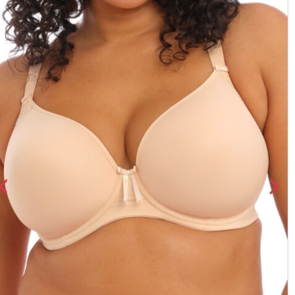 NWT Nude Elomi "Bijou" Banded Molded Underwire Bra - 42J